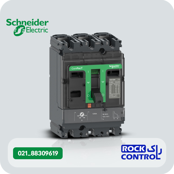 کلید اتوماتیک اشنایدر 25 آمپر 3 پل کد C10B3TM025