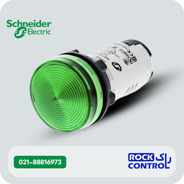 چراغ سیگنال اشنایدر باکالیت سبز LED داخلی 230 تا 240VAC کد XB7EV03MP