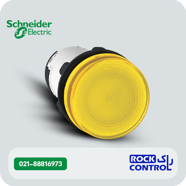 چراغ سیگنال اشنایدر باکالیت زرد LED داخلی 230 تا 240VAC کد XB7EV05MP